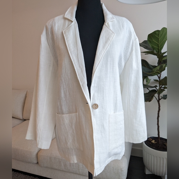 Skylar + Madison Jackets & Blazers - 12th Tribe Linen Haven Blazer